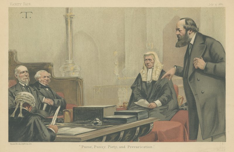 Lordowie Northbrook, Granville, Selbourne i Salisbury autorstwa Theobald Chartran