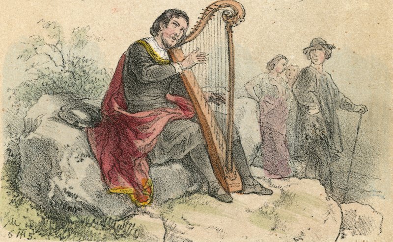 Śpiewak ballad autorstwa Theodor Hosemann