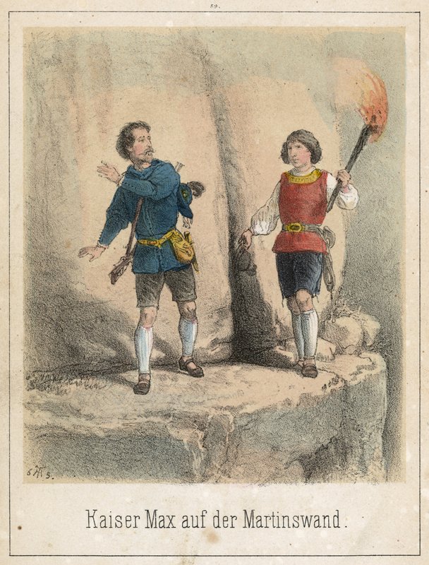 Emperor Max na Martinswall autorstwa Theodor Hosemann