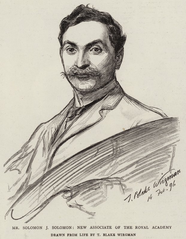 Pan Solomon J Solomon, nowy współpracownik Akademii Królewskiej autorstwa Theodore Blake Wirgman