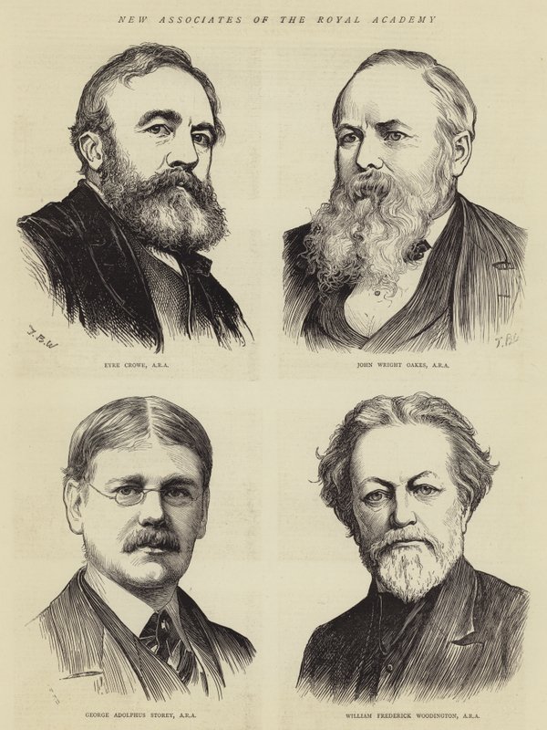 Nowi współpracownicy Akademii Królewskiej autorstwa Theodore Blake Wirgman