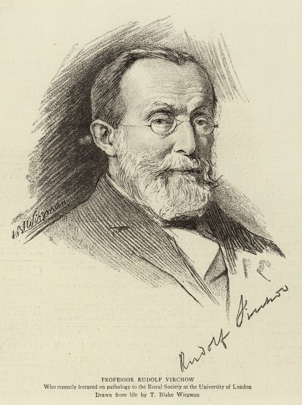 Profesor Rudolf Virchow autorstwa Theodore Blake Wirgman