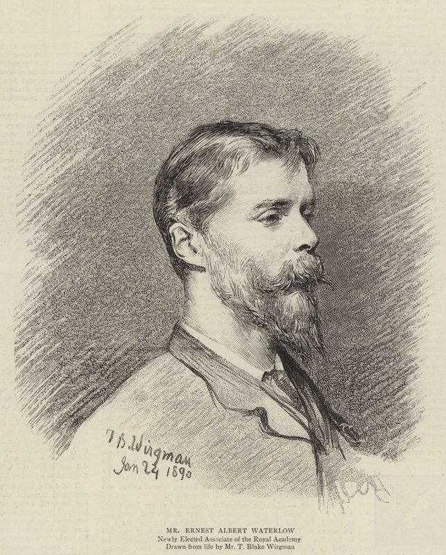 Pan Ernest Albert Waterlow (grafika) autorstwa Theodore Blake (after) Wirgman
