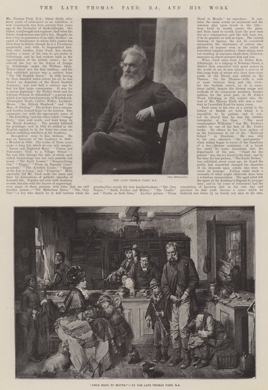 Nieżyjący już Thomas Faed, RA i jego dzieło autorstwa Thomas Faed