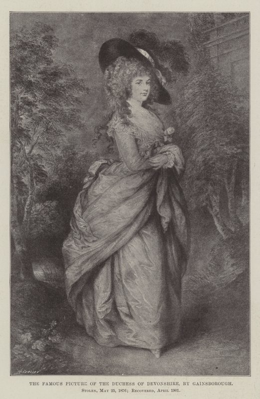 Słynny obraz księżnej Devonshire autorstwa Thomas Gainsborough