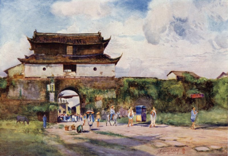 Hangchow, północna brama autorstwa Thomas Hodgson Liddell