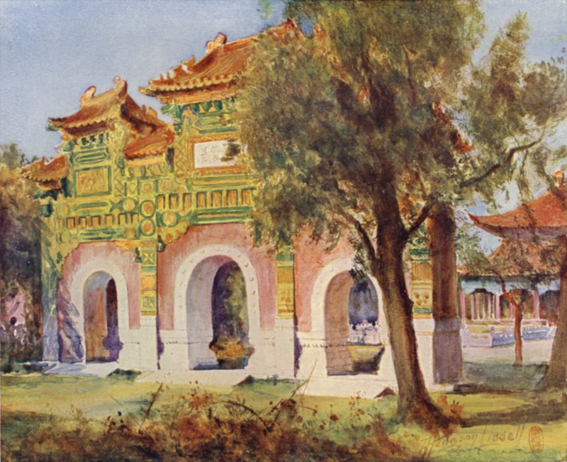 Pekin, Porcelana Pailau w Sali Klasyków autorstwa Thomas Hodgson Liddell