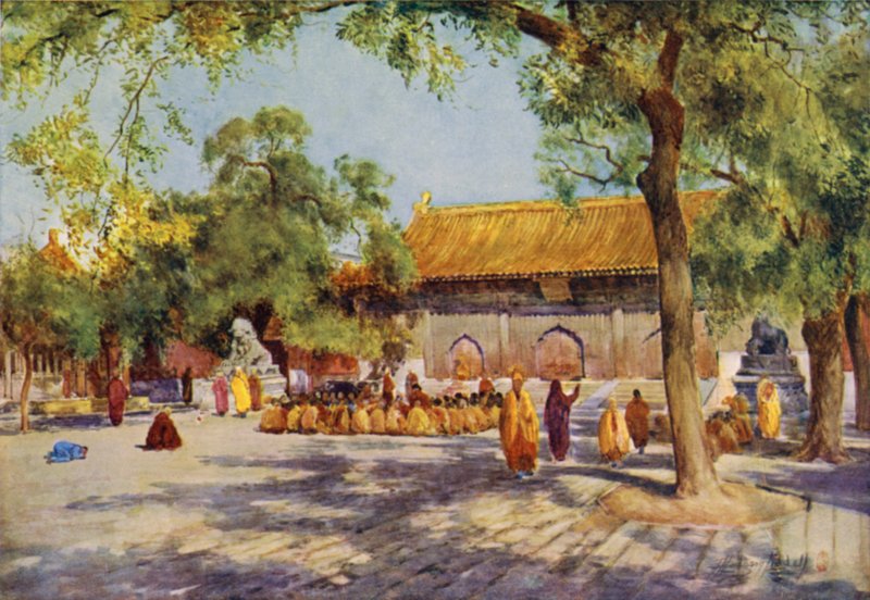 Pekin, Świątynia Lamy autorstwa Thomas Hodgson Liddell