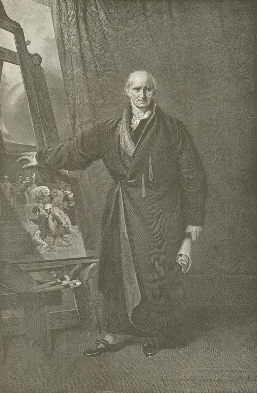 Benjamin West, prezes Akademii Królewskiej autorstwa Thomas Lawrence