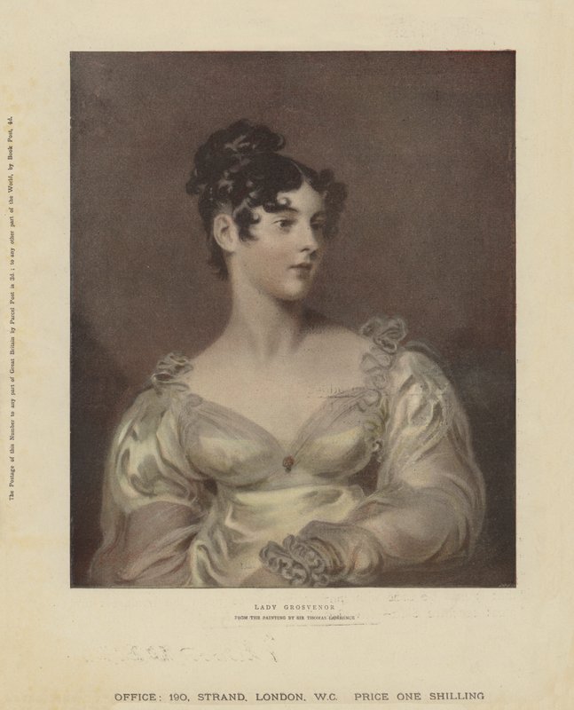 Lady Grosvenor (chromolitho) autorstwa Thomas Lawrence