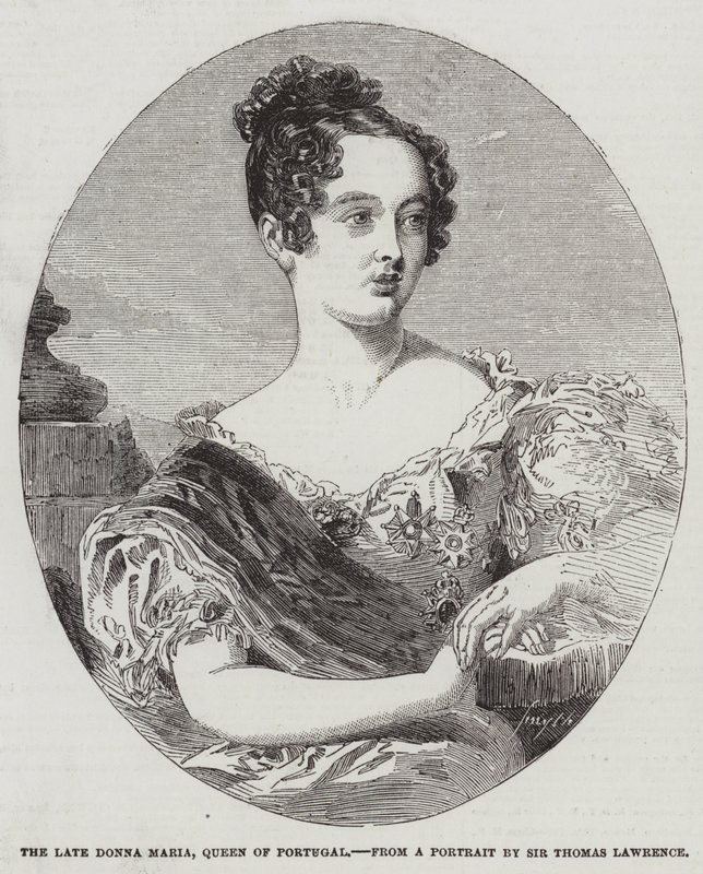 Późna Donna Maria, królowa Portugalii autorstwa Thomas Lawrence