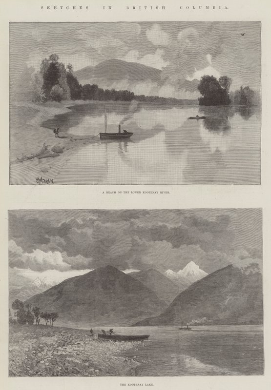Szkice w Kolumbii Brytyjskiej autorstwa Thomas Moran
