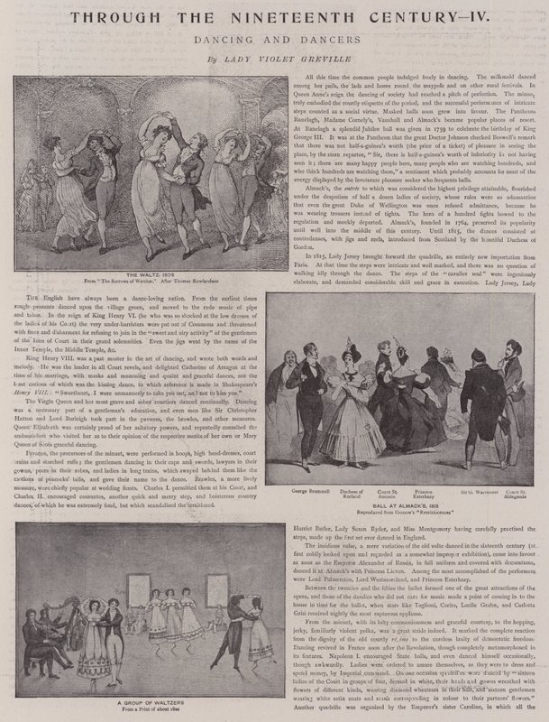 Taniec i tancerze autorstwa Thomas Rowlandson