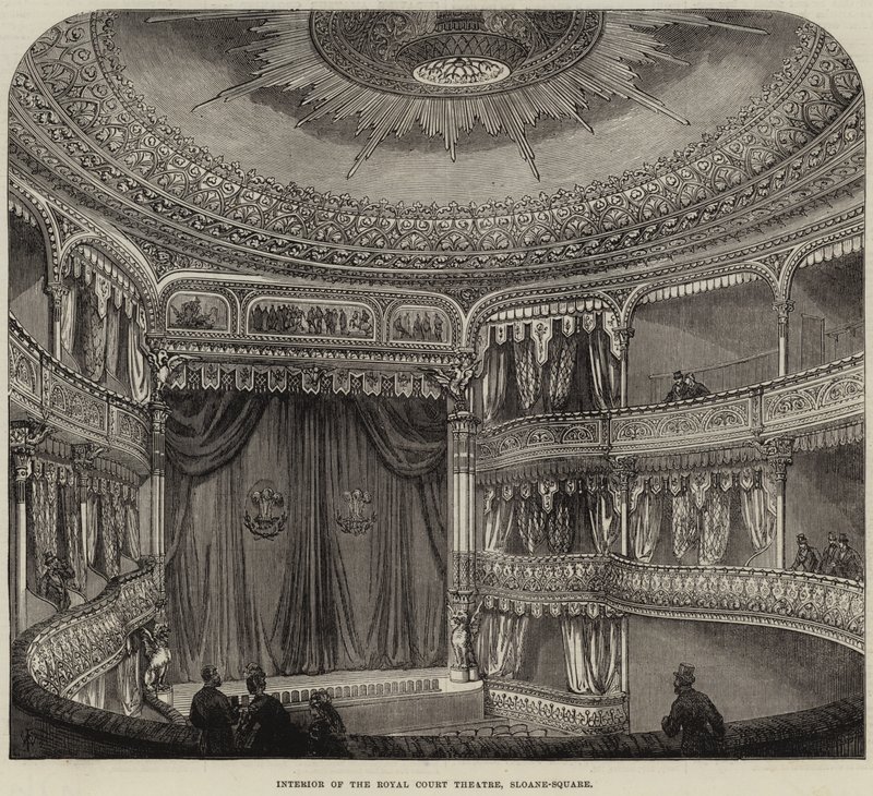 Wnętrze Royal Court Theatre, Sloane-Square autorstwa Thomas W. Wood