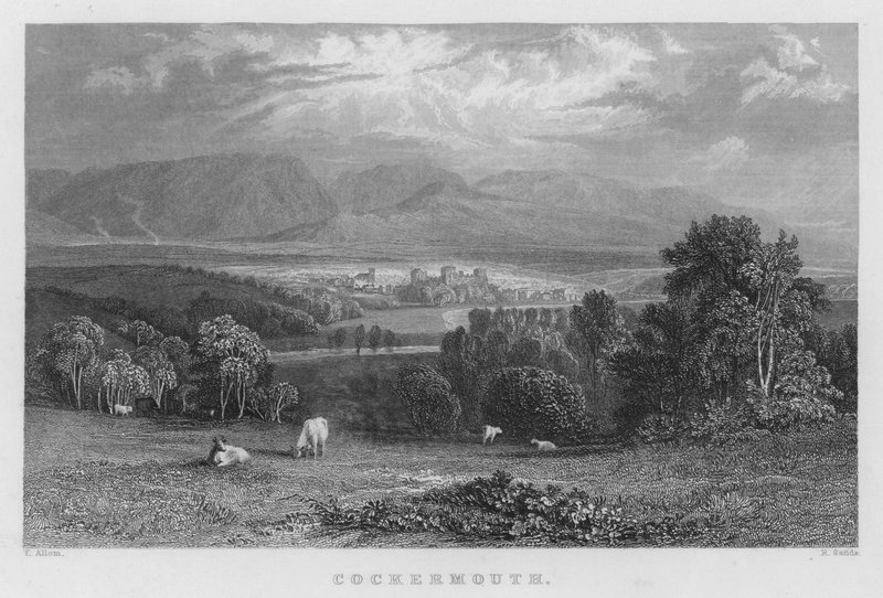 Cockermouth (grawerowanie) autorstwa Thomas (after) Allom