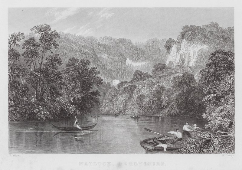 Matlock, Derbyshire (grawerowanie) autorstwa Thomas (after) Allom