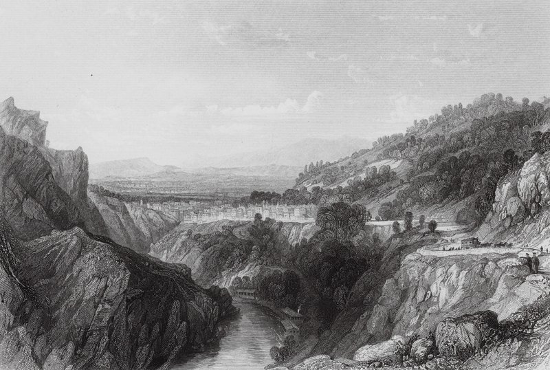 Thiers, Puy-de-Dome (rycina) autorstwa Thomas (after) Allom