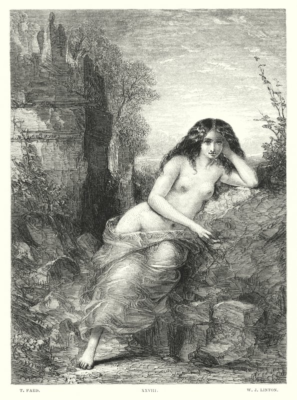 Childe Harold Lorda Byrona, Canto IV, strofa 118 (grawerowanie) autorstwa Thomas (after) Faed