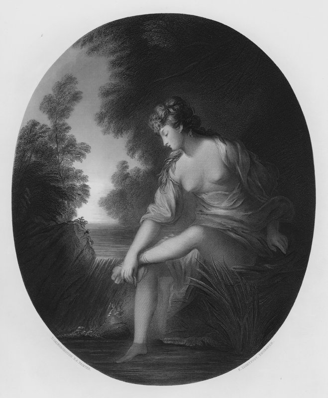 Musidora, ze zdjęcia w Galerii Vernon (grafika) autorstwa Thomas (after) Gainsborough