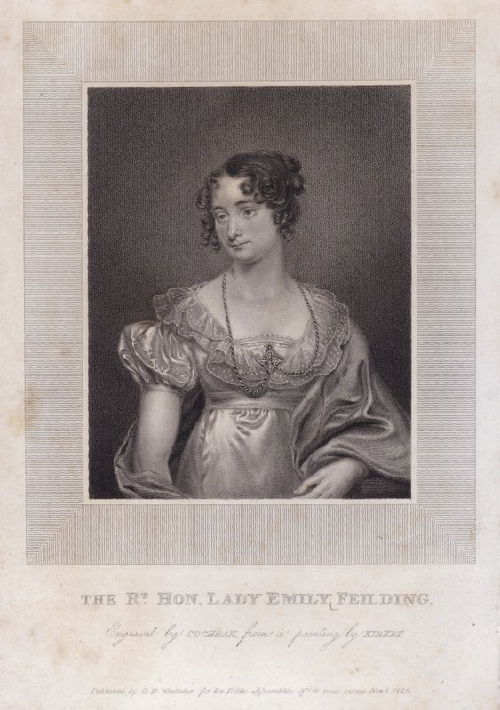 Lady Emily Feilding, czwarte dziecko Williama Feildinga, wicehrabiego Feildinga i jego żony Anne autorstwa Thomas (after) Kirkby
