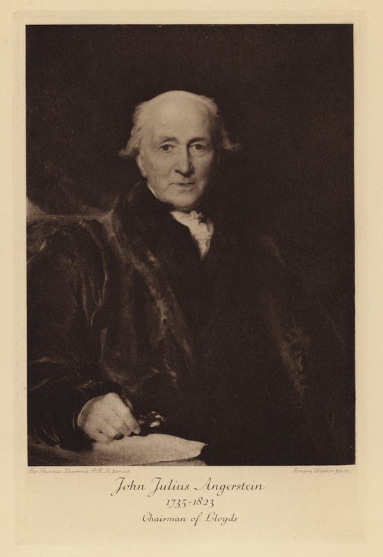 John Julius Angerstein, prezes Lloyd
