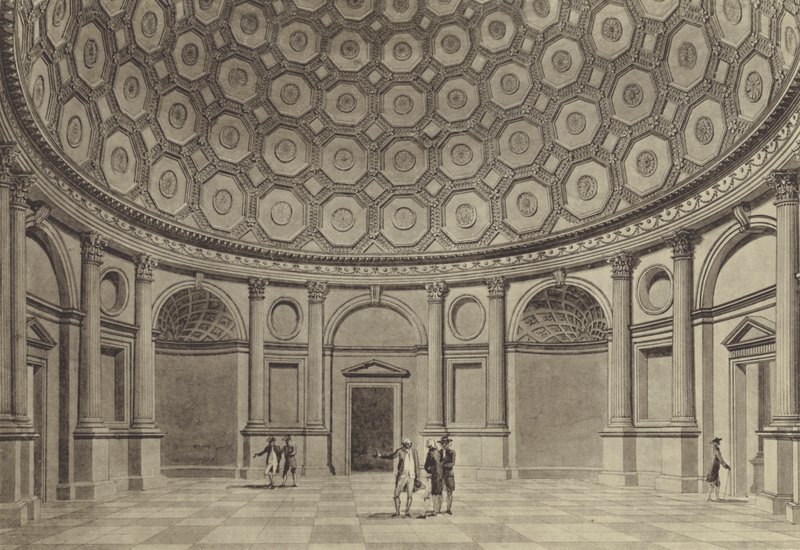 Giełda maklerska, Rotunda Sir Roberta Taylora, Bank of England (lito) autorstwa Thomas (after) Malton