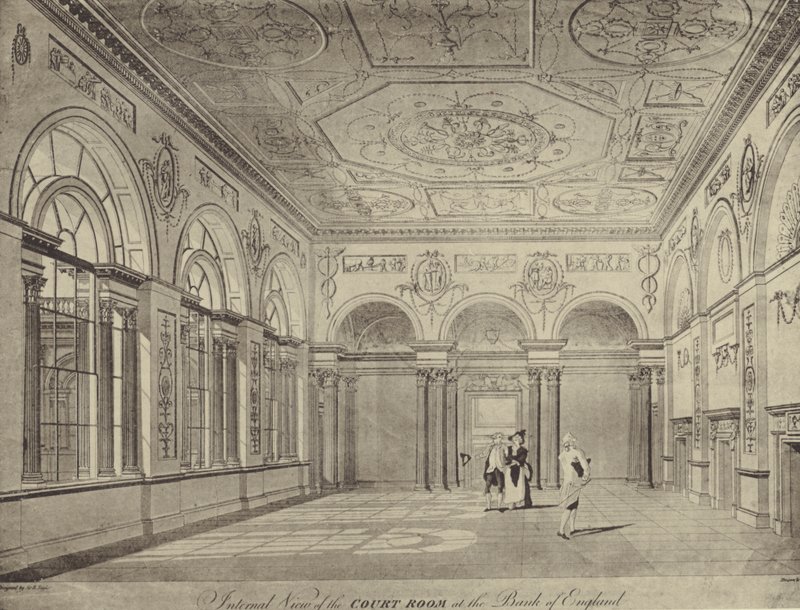 Sala sądowa Banku Anglii autorstwa Thomas (after) Malton