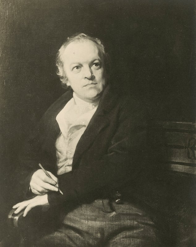 William Blake , angielski poeta i artysta (lito) autorstwa Thomas (after) Phillips