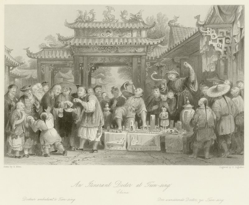 Wędrowny lekarz w Tien-sing autorstwa Thomas Allom