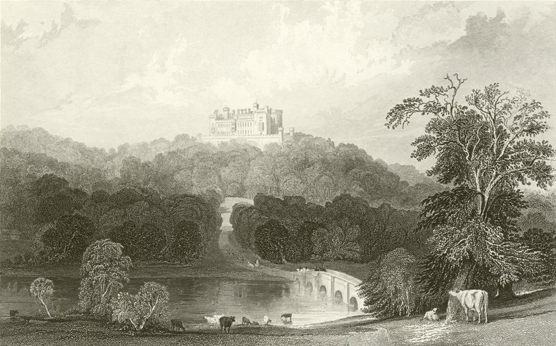 Zamek Belvoir, Leicestershire autorstwa Thomas Allom