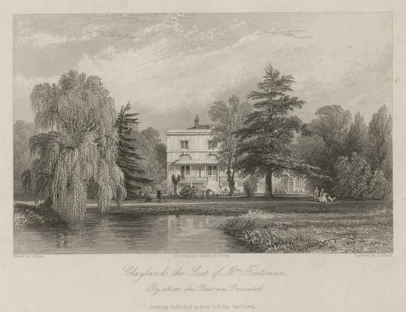Claylands, siedziba pani Fentima autorstwa Thomas Allom
