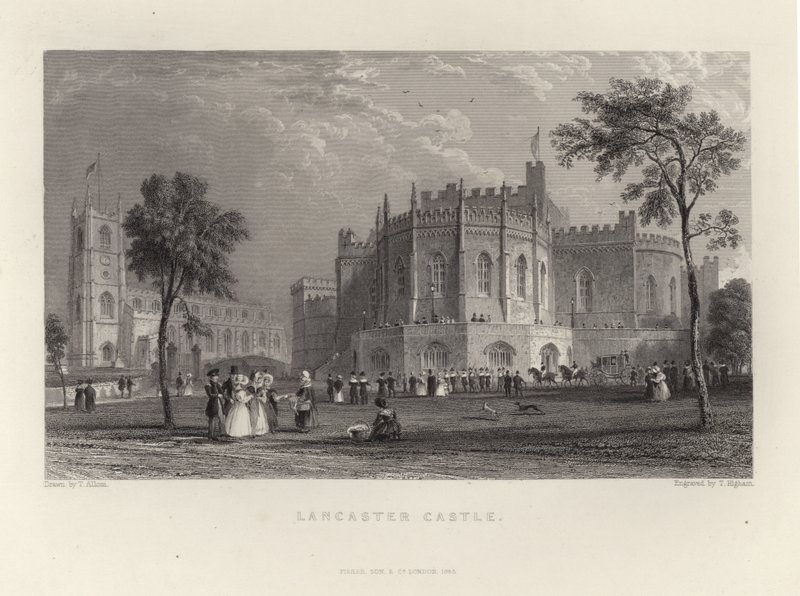 Zamek Lancaster autorstwa Thomas Allom
