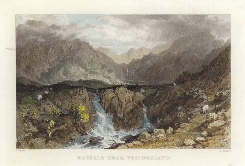 Mardale Head, Westmoreland autorstwa Thomas Allom