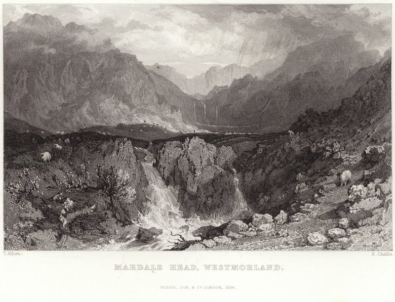 Mardale Head w Westmorland autorstwa Thomas Allom
