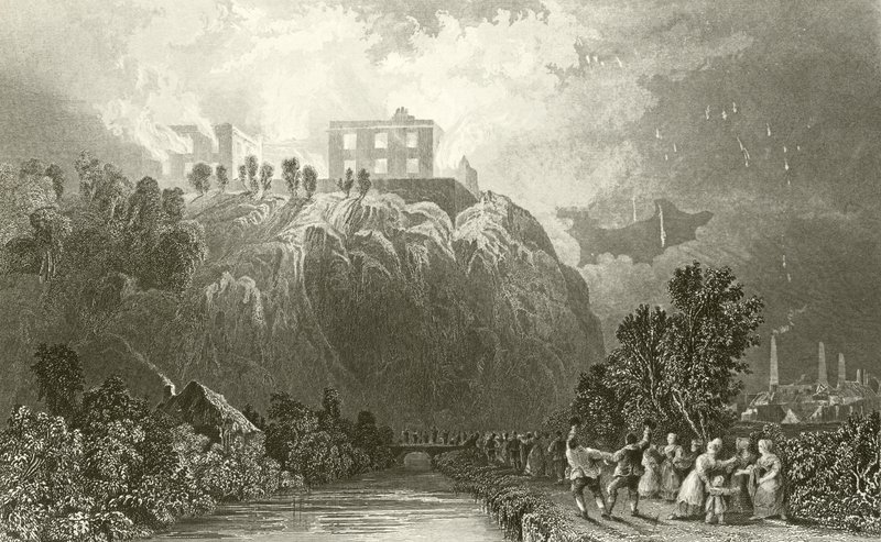 Zamek Nottingham autorstwa Thomas Allom