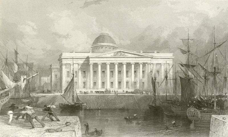Nowy Urząd Celny, Liverpool autorstwa Thomas Allom