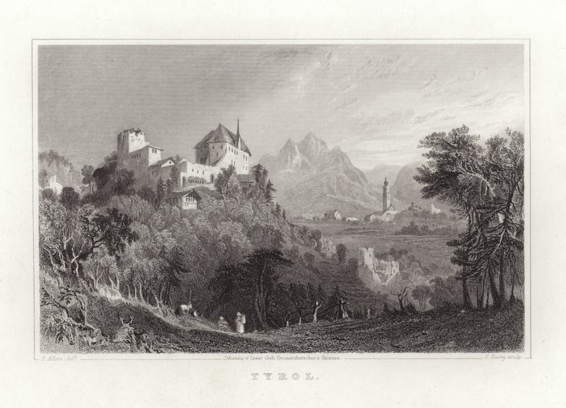 Tyrol autorstwa Thomas Allom