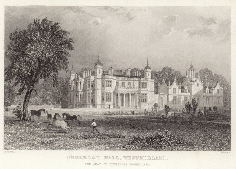 Underlay Hall w Westmoreland autorstwa Thomas Allom