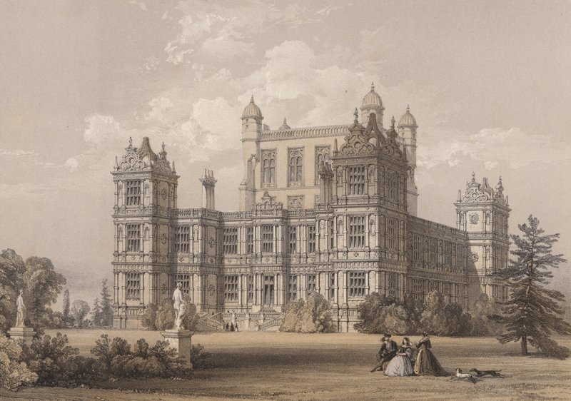 Wollaton Hall, Nottinghamshire autorstwa Thomas Allom