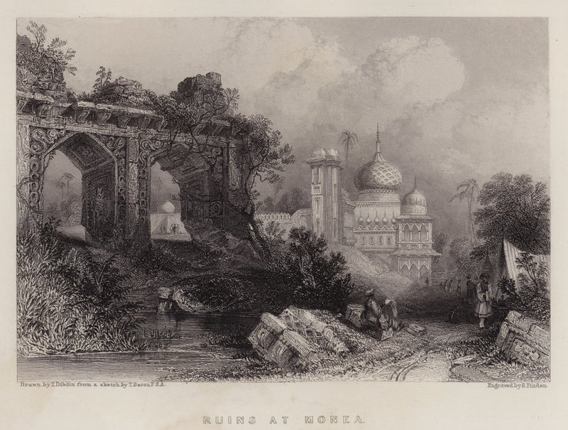 Ruiny Pamiętaj To (Czarny Litho) autorstwa Thomas Colman Dibdin