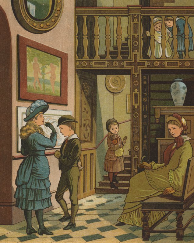 Paryż: schody Henryka II w Musee de Cluny (kolor lito) autorstwa Thomas Crane