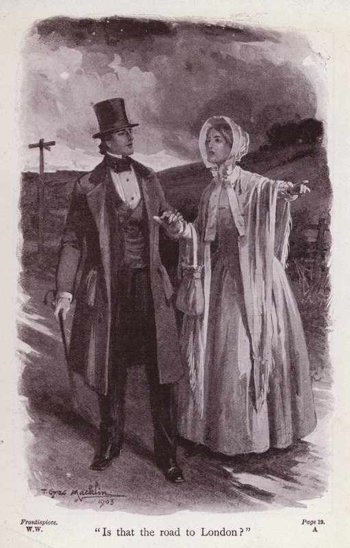 Ilustracja do Kobieta w bieli autorstwa Wilkie Collins (lito) autorstwa Thomas Eyre Macklin
