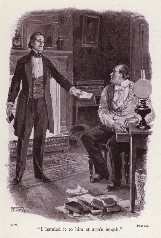 Ilustracja do Kobieta w bieli autorstwa Wilkie Collins (lito) autorstwa Thomas Eyre Macklin