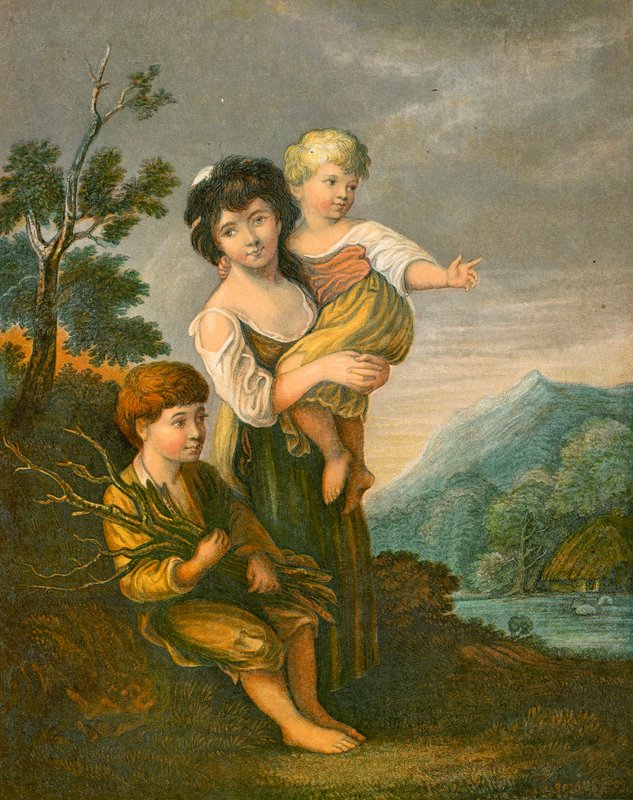 Dzieci w domku autorstwa Thomas Gainsborough