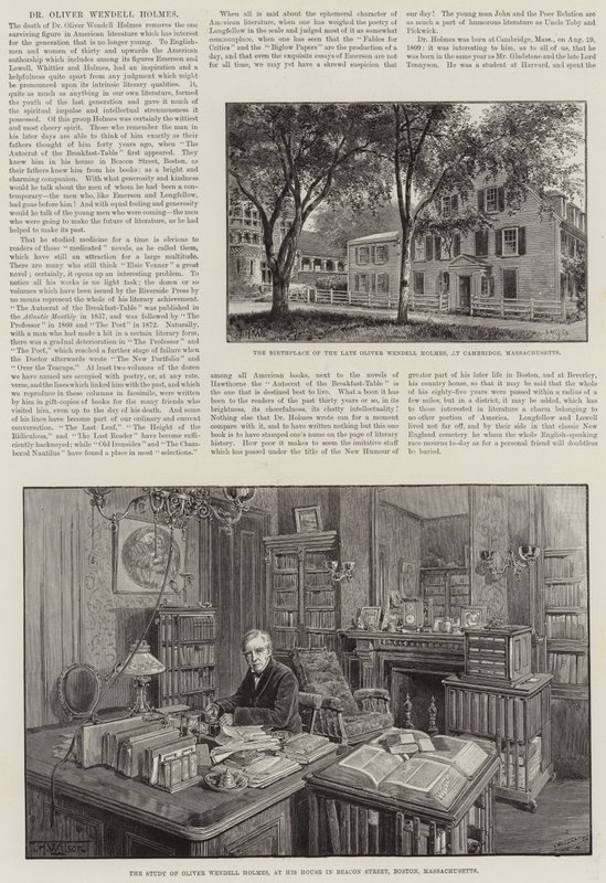 Dr Oliver Wendell Holmes autorstwa Thomas Harrington Wilson