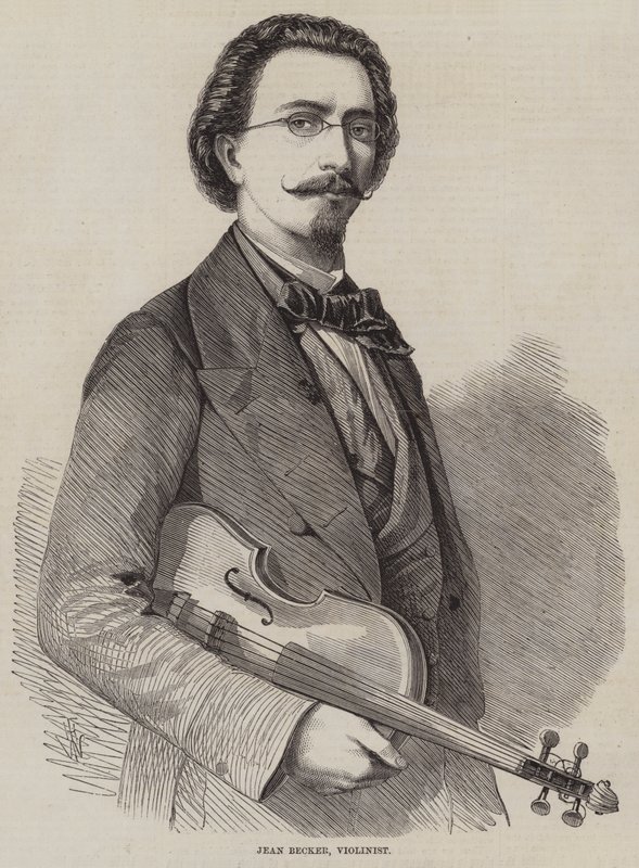 Jean Becker, skrzypek autorstwa Thomas Harrington Wilson