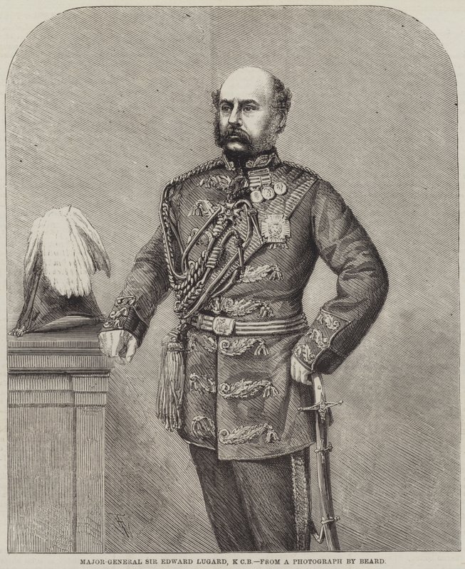 Generał dywizji Sir Edward Lugard, KCB autorstwa Thomas Harrington Wilson
