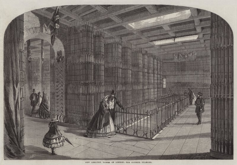 Nowa Zbrojownia, Tower of London, Izba Rady autorstwa Thomas Harrington Wilson