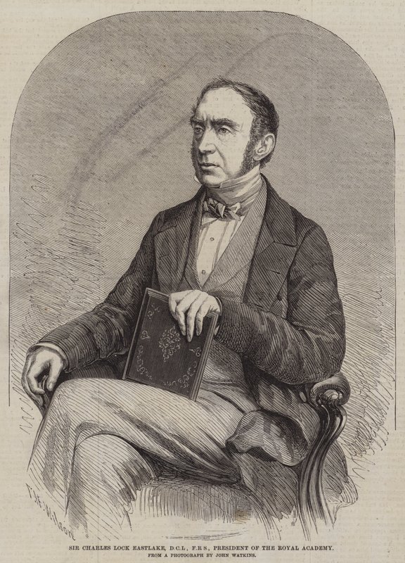 Sir Charles Lock Eastlake, DCL, FRS, prezes Akademii Królewskiej autorstwa Thomas Harrington Wilson