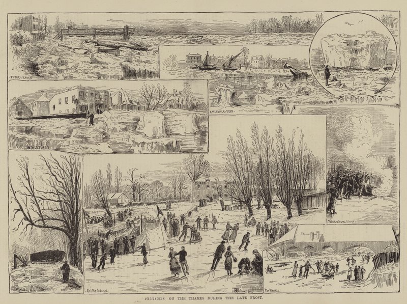 Szkice nad Tamizą podczas Późnych Przymrozków autorstwa Thomas Harrington Wilson